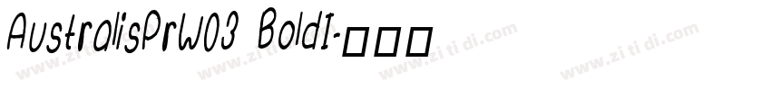 AustralisPrW03 BoldI字体转换